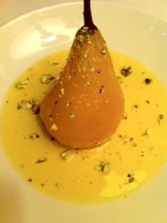 Saffron Poached Pears