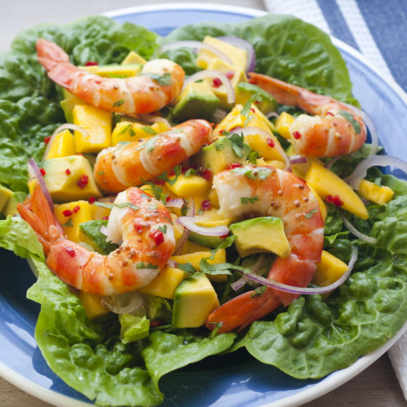 Prawns with Mango and Avocado Salad from Summer TABLE