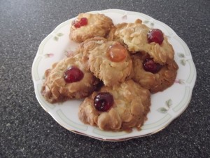 Anna Campbell's Cherry Almond Biscuits