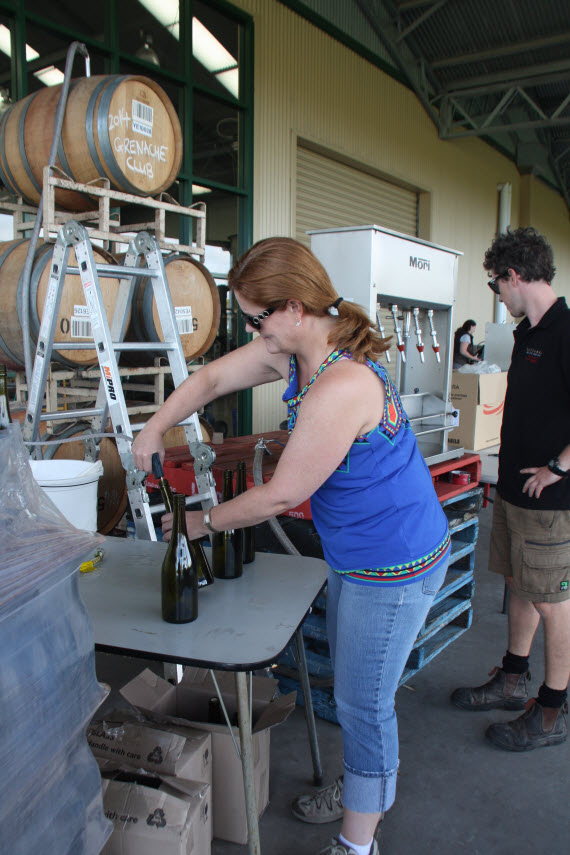 bottling wine