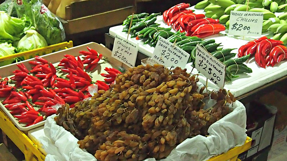 Chillies at Queen Victoria Market