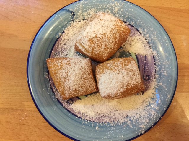 Finished home-made beignets