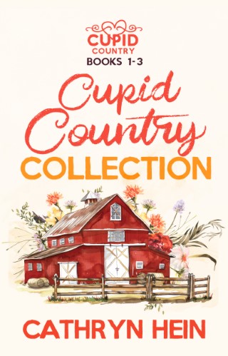 Cover of Cupid Country Collection with a red and orange text and an illustrated, red-hued barn